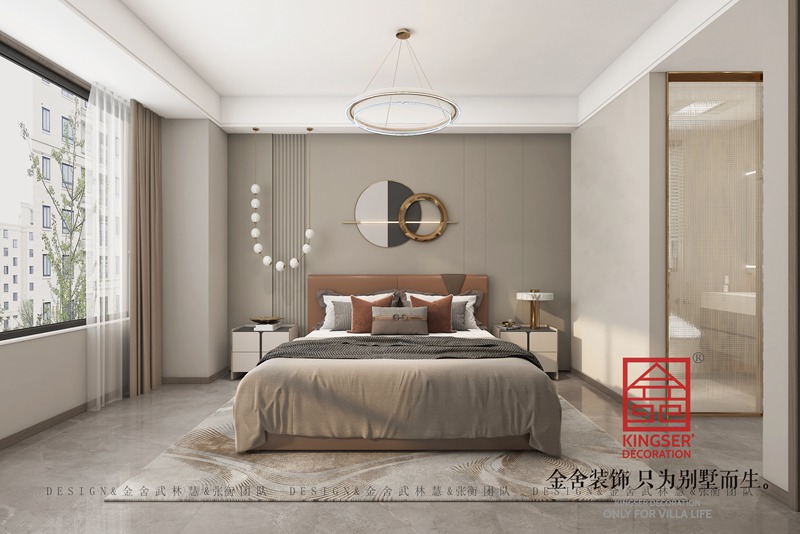 盛邦九號院現(xiàn)代風格臥室裝修設(shè)計